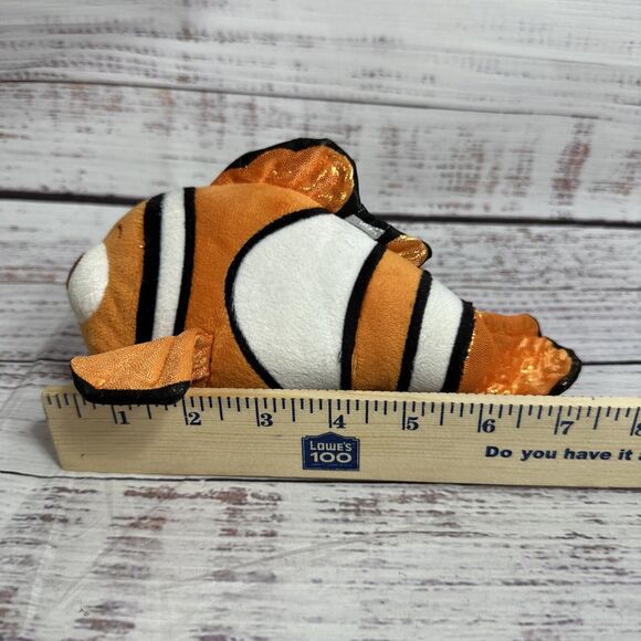 Disney Pixar Nemo Clownfish Finding Nemo Orange Plush TY Sparkle 8 inch Plush - Picture 7 of 7